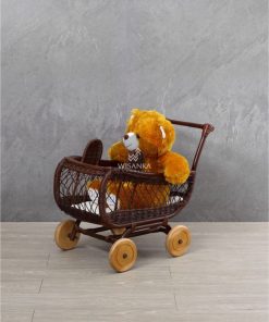 Bobo Rattan Doll Pram