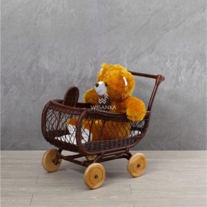 Bobo Rattan Doll Pram
