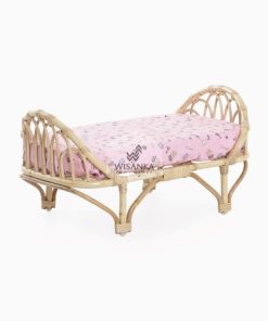 Mona Rattan Doll Bed