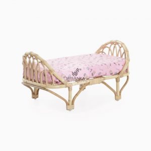Mona Rattan Doll Bed