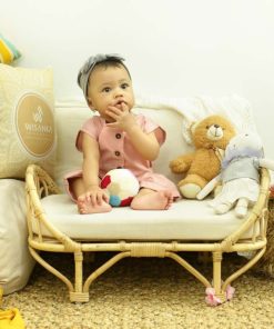 Mona Rattan Doll Bed