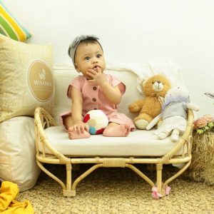 Mona Rattan Doll Bed