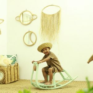Colby Rattan Rocking Horse