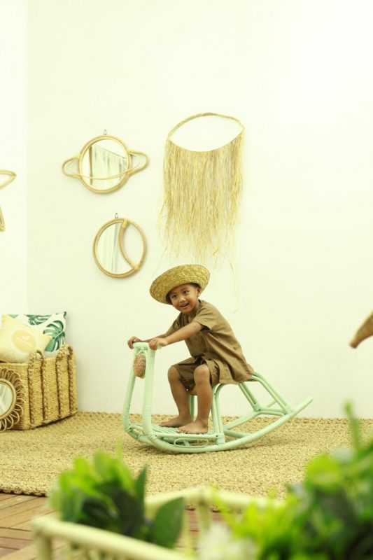The benefits of animal rattan rocking chair for children - Rattan Toys