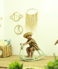 Colby Rattan Rocking Horse