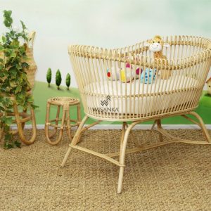 Dundee Rattan Bassinet Natural