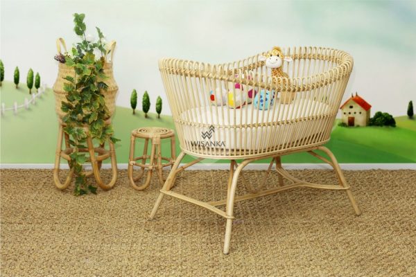 Dundee Rattan Bassinet Natural