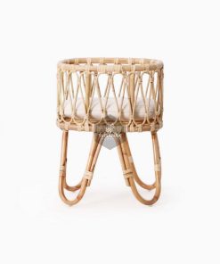 Masha Rattan Doll Bassinet