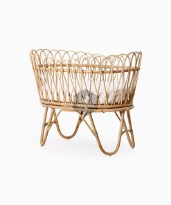 Rima Rattan Baby Crib