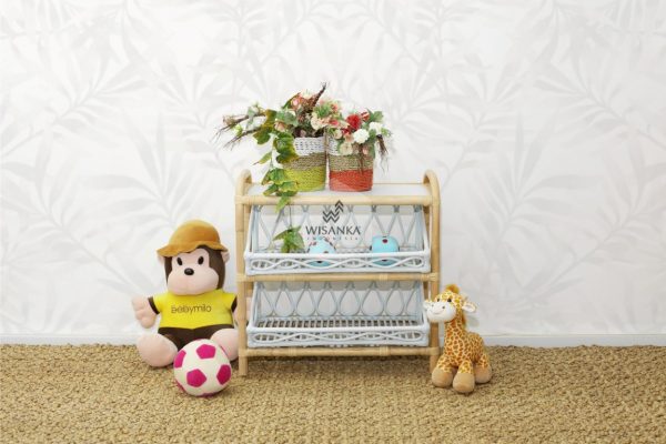 Kia Kids Rattan Shelf Front