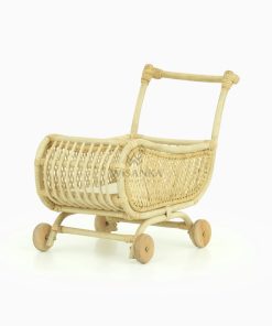 Lisa Rattan Doll Stroller