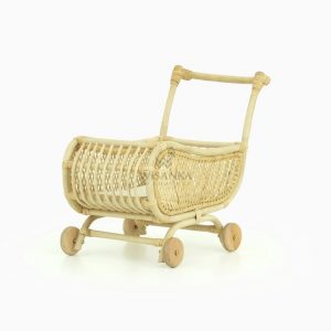 Lisa Rattan Doll Stroller