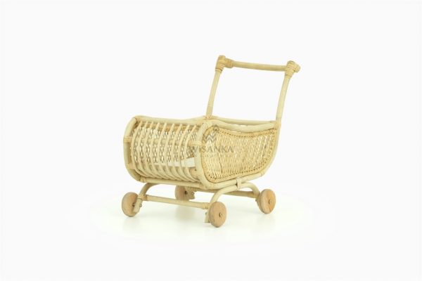 Lisa Rattan Doll Stroller