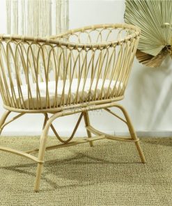 Rice Rattan Baby Crib