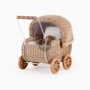 Jess Rattan Doll Pram