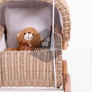 Jess Wicker Doll Pram