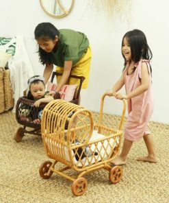 Abby Rattan Doll Pram
