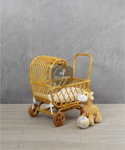 Abby Rattan Doll Stroller