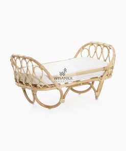 Leia Rattan Doll Bed