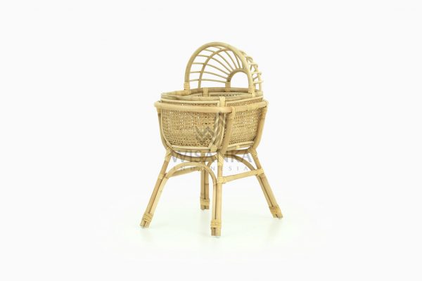 Sunrise Rattan Doll Bed