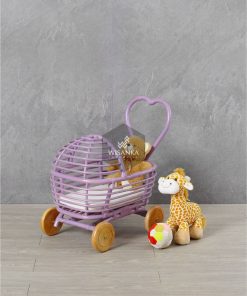 Castle Rattan Doll Pram