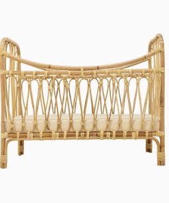 Jute Rattan Baby Cot Bed