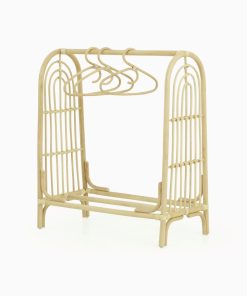 Rainbow Rattan Kids Clothes Rack