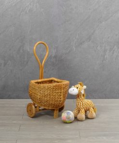 Fiona Kids Toy Wicker Shopping Trolley