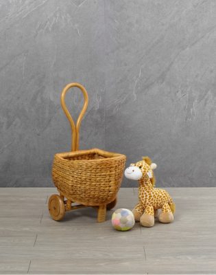 Fiona Kids Toy Wicker Shopping Trolley