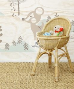 Lola Rattan Doll Bassinet