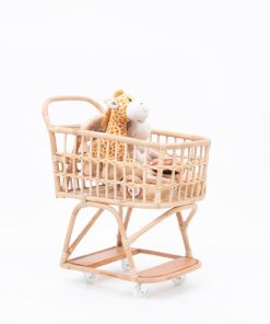Vanessa Dolls rattan Shopping Cart