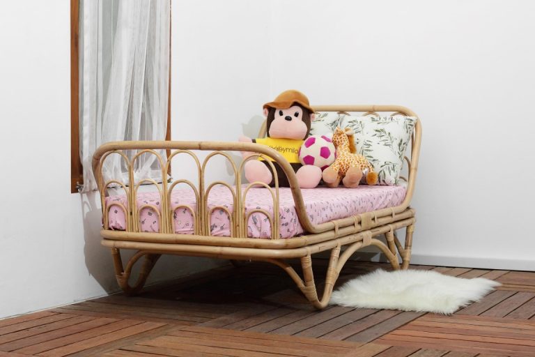 Tracey rattan toddler bed Indonesia kids baby furniture wholesale toys