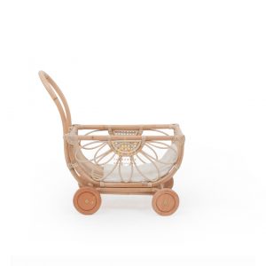 Zia rattan doll stroller
