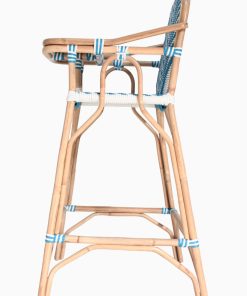 Blue Wicker Baby Chair