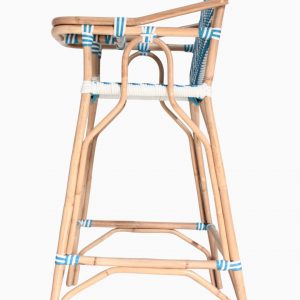Blue Wicker Baby Chair