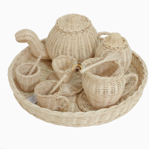 Rattan Tea Set Toy