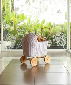Tracey Rattan Doll Pram
