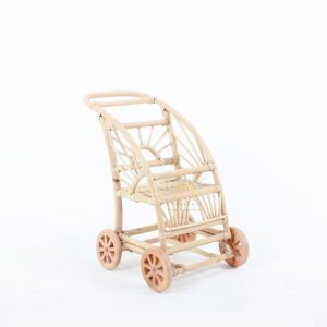 Nessa Rattan Doll Pram