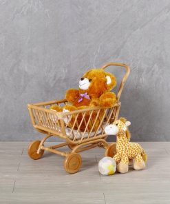 Rossy Rattan Doll Pram
