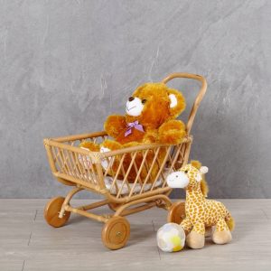 Rossy Rattan Doll Pram
