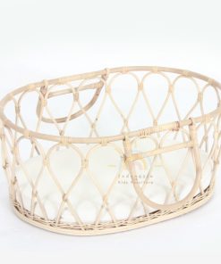 Kate Moses Rattan Baby Bassinet Carriage