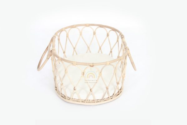 Kate Moses Rattan Baby Cradle Carriage