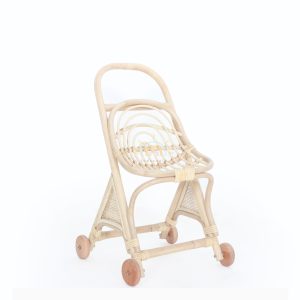 Mod Rattan Doll Stroller