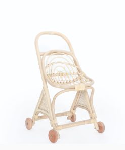 Mod Rattan Doll Stroller