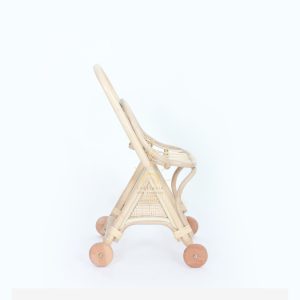 Mod Rattan Doll Trolley