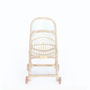 Mod Wicker Doll Stroller