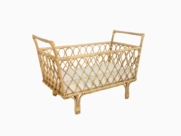 Lily Rattan Baby Bassinet