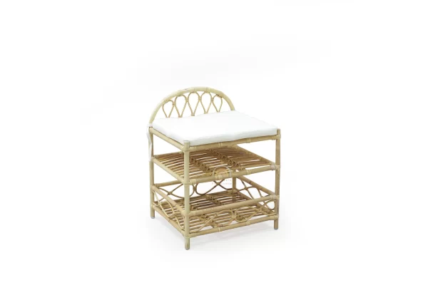 Mila rattan baby changing table