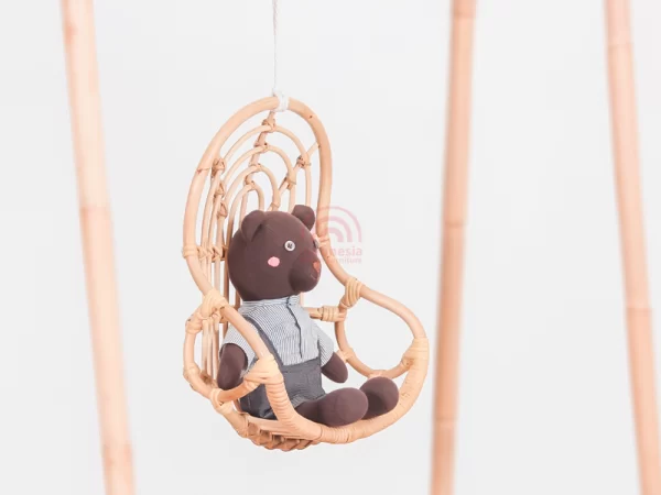 Rose Rattan Hanging Chair For Dolls