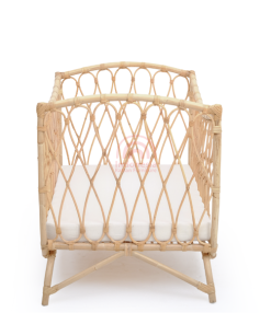 Syekila Rattan Baby Bed